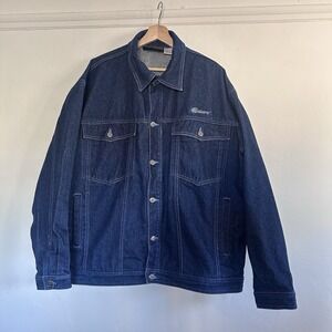 Vintage Y2K 'Culture Jeans' Mens Denim Jacket Hip-Hop Street Wear Work Wear Lg